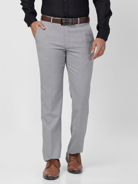 Park Avenue Men Grey Regular Fit Structured Trouser – MyRaymond