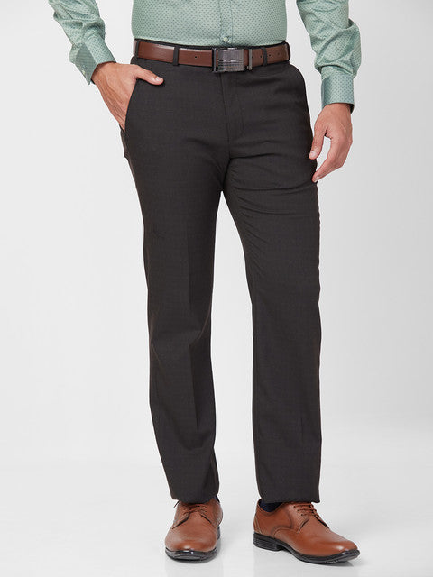 Park Avenue Men Brown Regular Fit Solid Trouser – MyRaymond