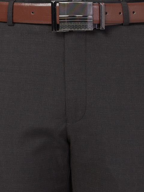 Park Avenue Men Brown Regular Fit Solid Trouser