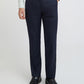 Park Avenue Men Blue Structure Regular Fit Polyester Blend Trouser