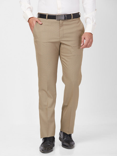 Park Avenue Men Brown Regular Fit Solid Trouser – MyRaymond