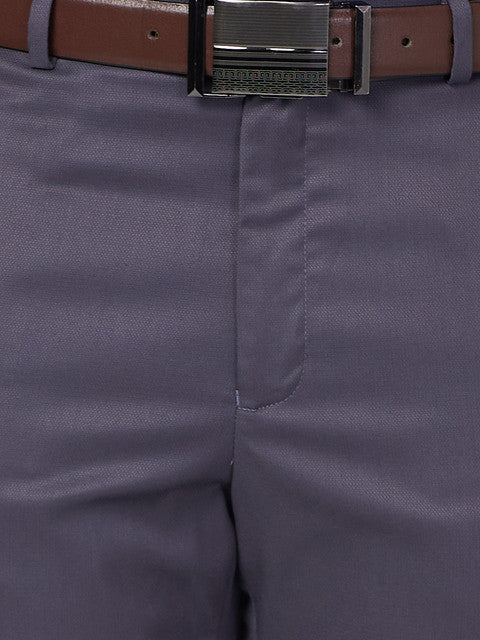 Park Avenue Men Grey Regular Fit Solid Trouser