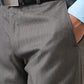 Park Avenue Men Grey Twill Regular Fit Polyester Blend Trouser