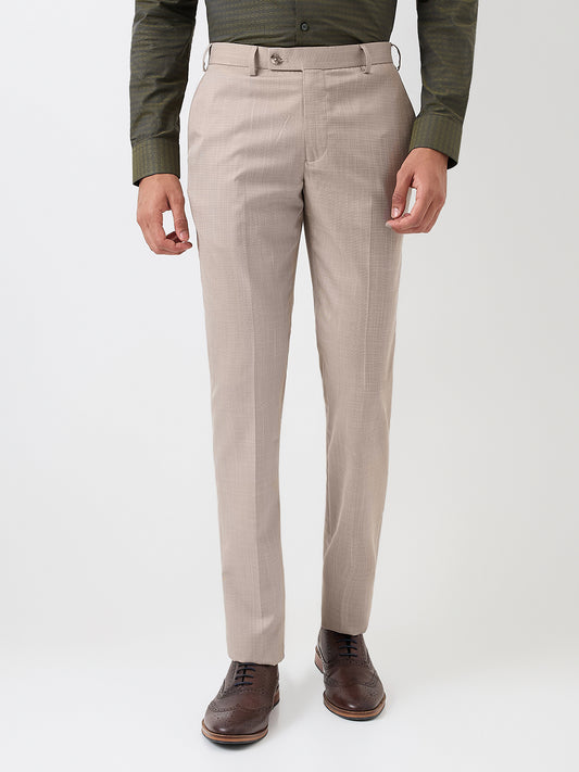 Park Avenue Men Brown Regular Fit Solid Trouser