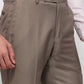Park Avenue Men Fawn Regular Fit Structure Trouser