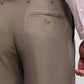 Park Avenue Men Fawn Regular Fit Structure Trouser