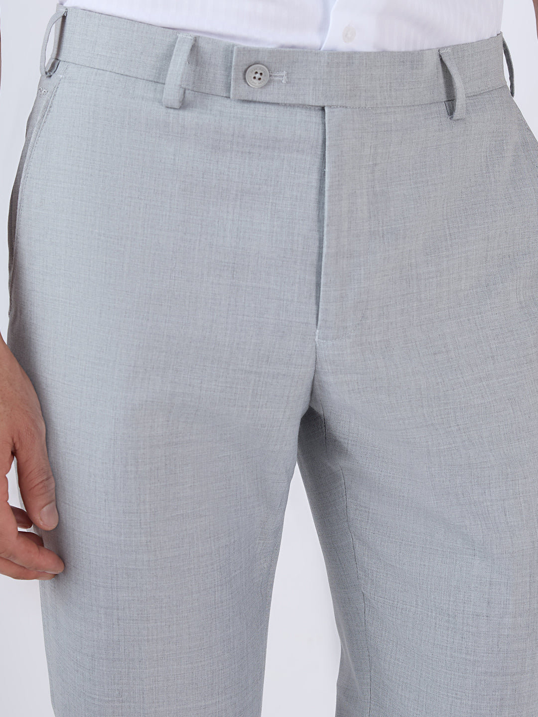 Park Avenue Men Grey Regular Fit Solid Trouser