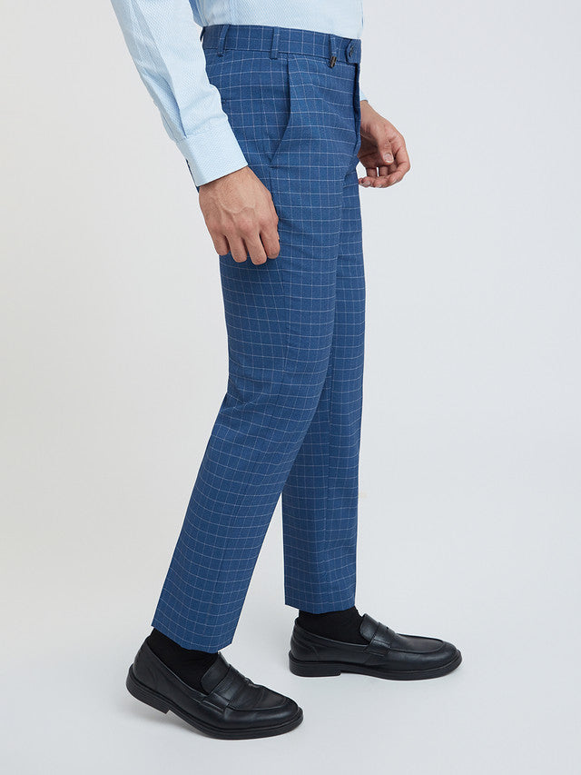 Men Neo Fit Blue Trouser