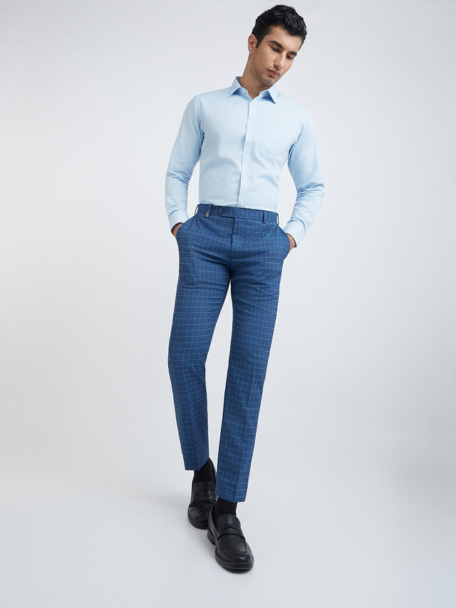 Men Neo Fit Blue Trouser