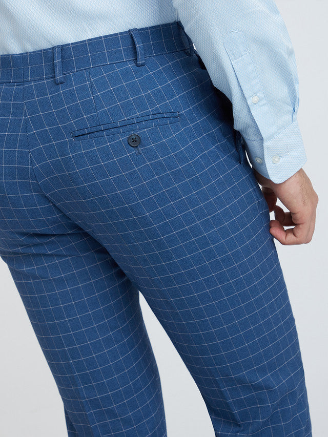 Men Neo Fit Blue Trouser