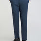 Park Avenue Men Blue Stripe Neo Fit Polyester Blend Trouser