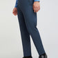 Park Avenue Men Blue Stripe Neo Fit Polyester Blend Trouser