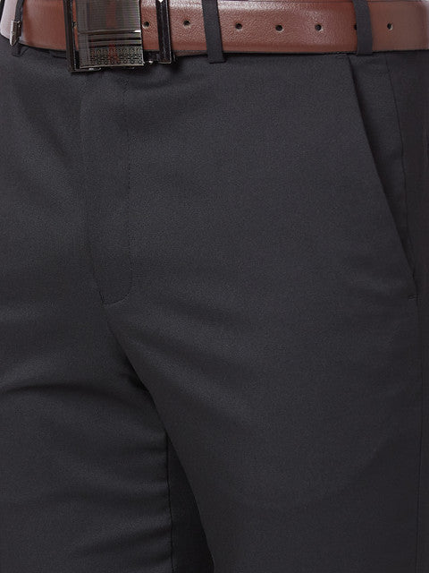 Park Avenue Men Black Neo Fit Structured Trouser