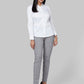 Park Avenue Grey Curvy Fit Polyester Blend Trouser