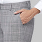 Park Avenue Grey Curvy Fit Polyester Blend Trouser