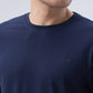 Park Avenue Men Blue Round Neck Collar T-Shirt