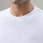 Park Avenue Men White Round Neck Collar T-Shirt