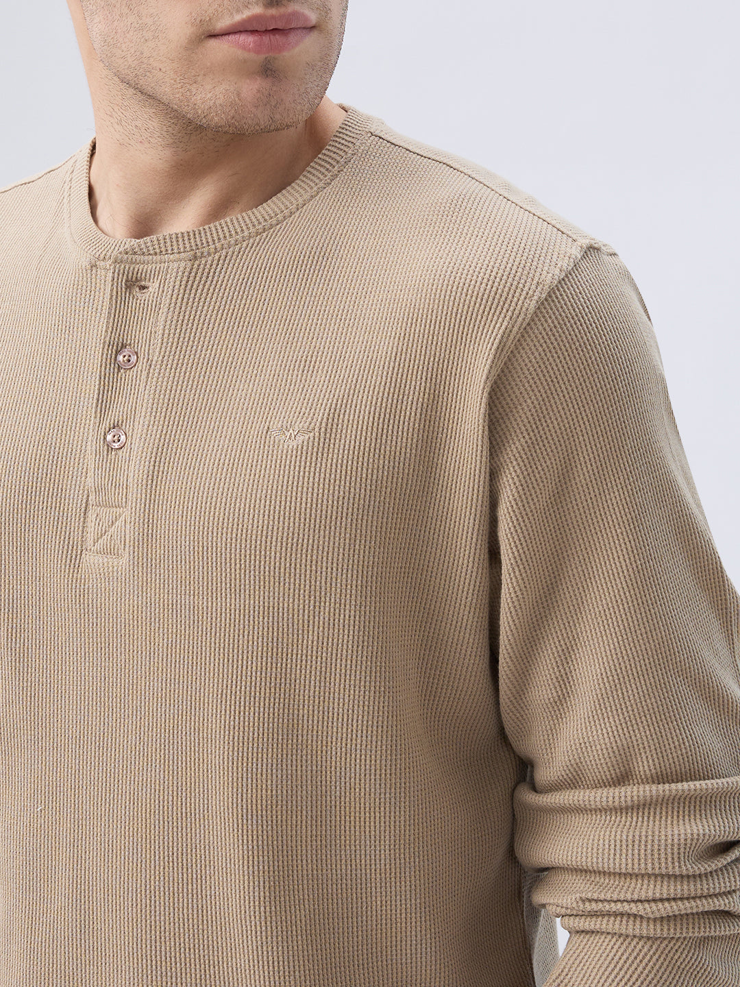 Park Avenue Men Brown Round Neck Collar T-Shirt