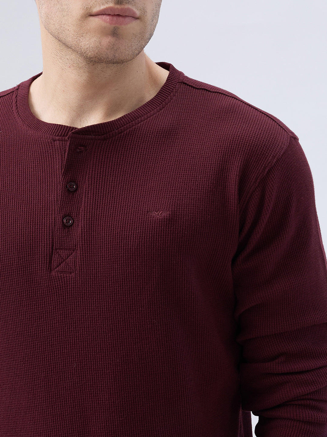 Park Avenue Men Red Round Neck Collar T-Shirt
