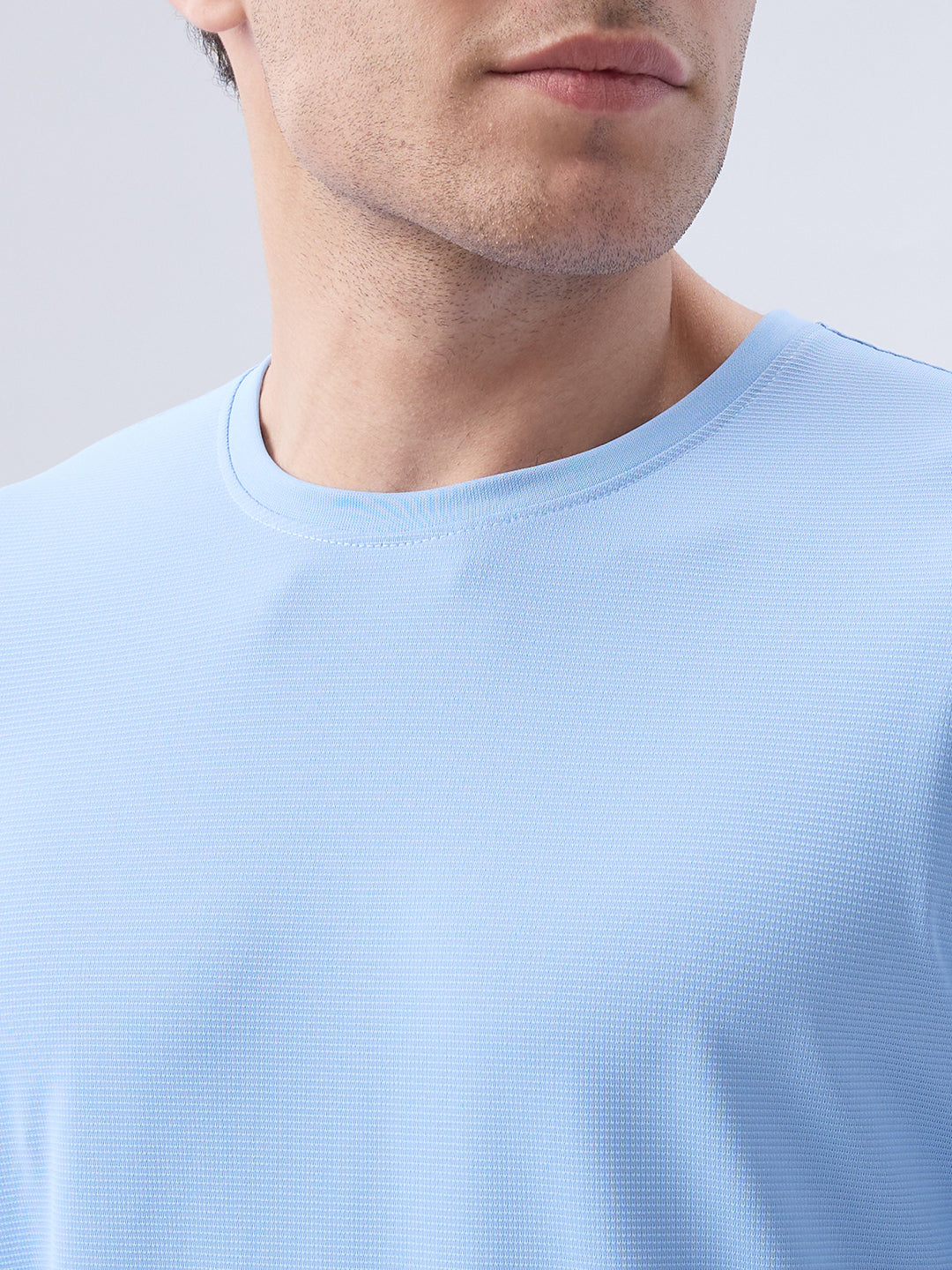 Park Avenue Men Blue Round Neck Collar T-Shirt