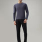 Park Avenue Men Grey Round Neck Collar T-Shirt