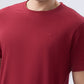 Park Avenue Men Maroon Round Neck Collar T-Shirt