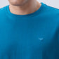 Park Avenue Men Blue Round Neck Collar T-Shirt