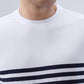 Park Avenue Men White Round Neck Collar T-shirt