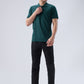 Park Avenue Men Green Polo Neck Collar T-Shirt