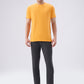 Park Avenue Men Orange Round Neck Collar T-Shirt
