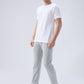 Park Avenue Men White V Neck Collar T-Shirt