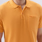 Park Avenue Men Orange Polo Neck Collar T-Shirt