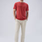 Park Avenue Men Red Round Neck Collar T-Shirt