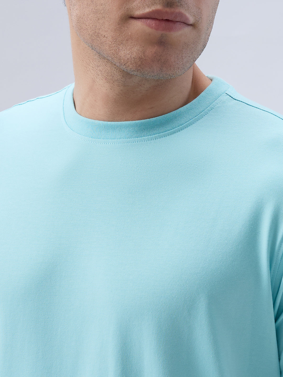 Park Avenue Men Blue Round Neck Collar T-Shirt