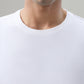 Park Avenue Men White Crew Neck Collar T-Shirt