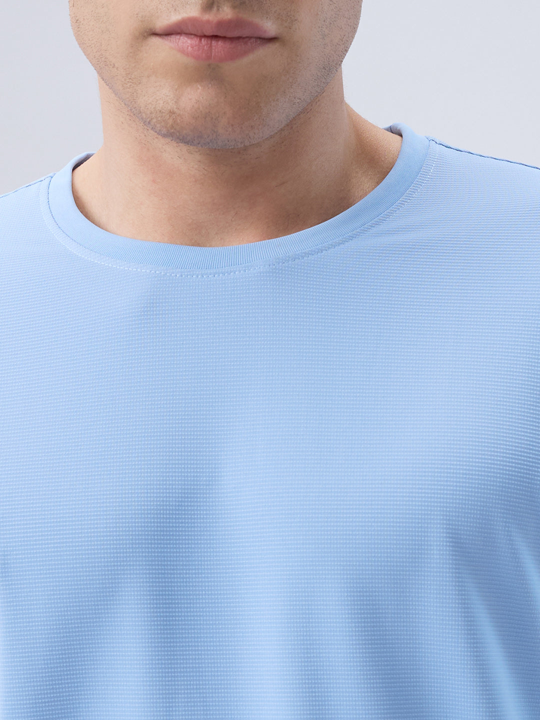 Park Avenue Men Blue Round Neck Collar T-Shirt