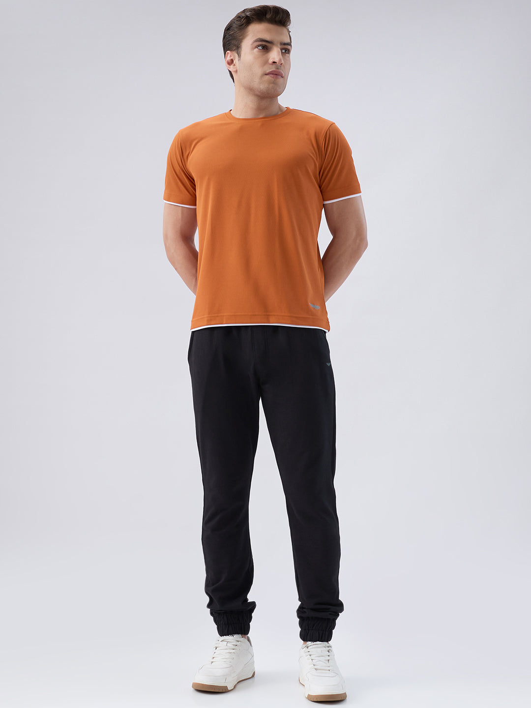 Park Avenue Men Brown Round Neck Collar T-Shirt