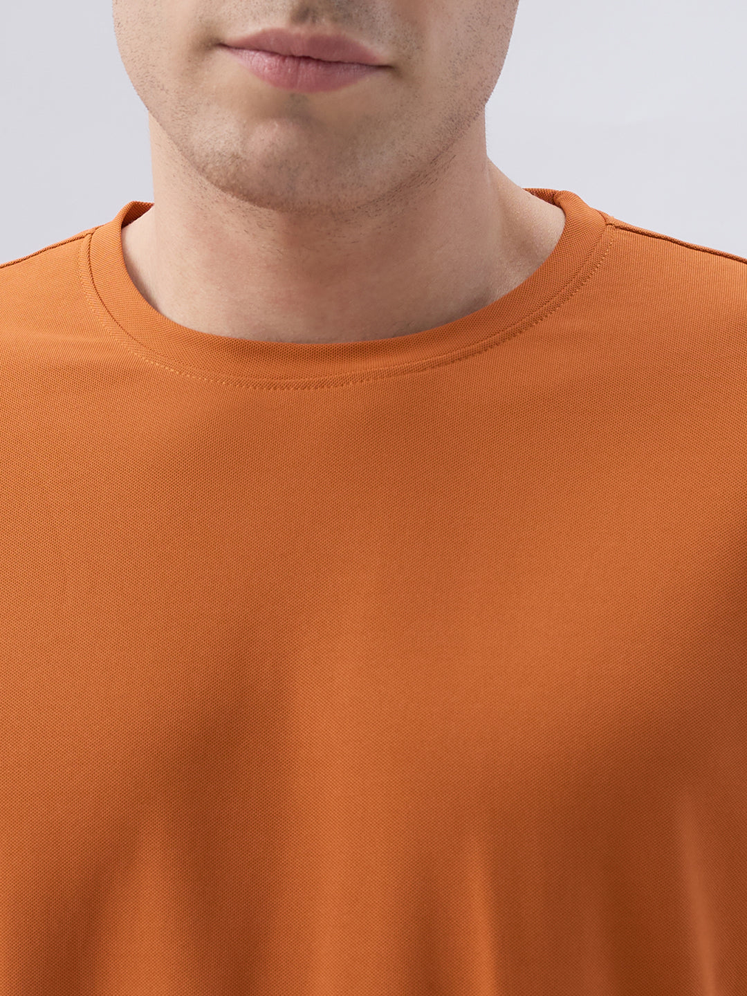 Park Avenue Men Brown Round Neck Collar T-Shirt