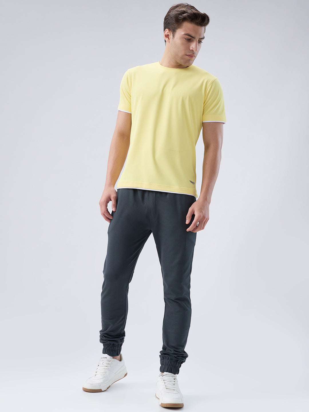 Park Avenue Men Red Round Neck Collar T-Shirt