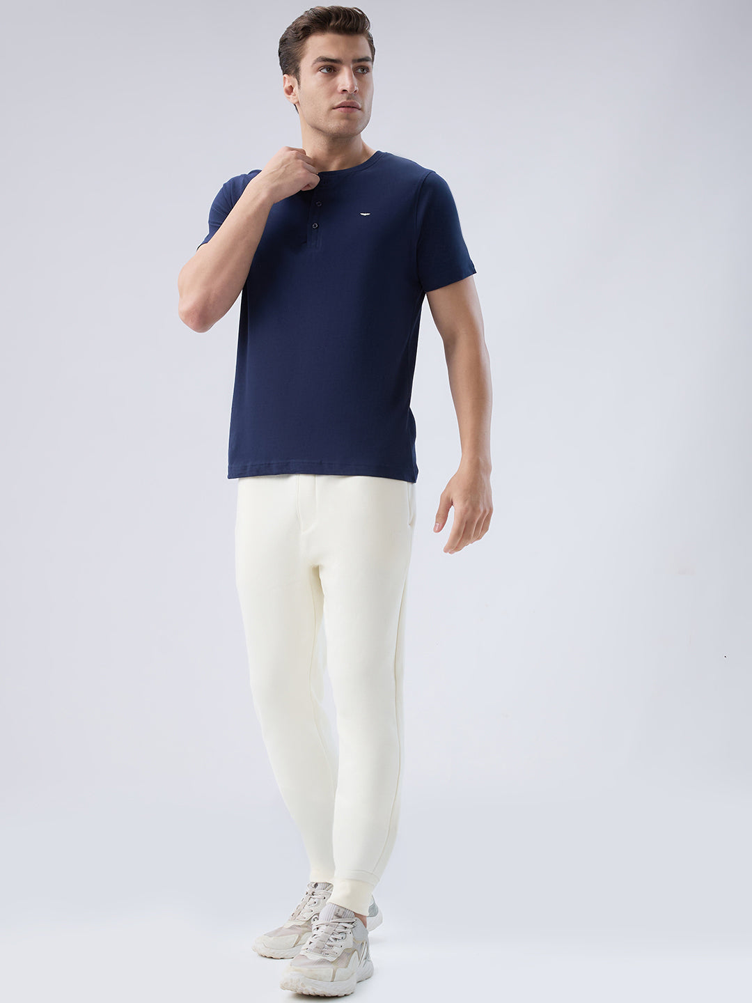 Park Avenue Men Blue T-Shirt