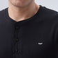 Park Avenue Men Black Crew Neck Collar T-Shirt