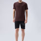 Park Avenue Men Brown Crew Neck Collar T-Shirt