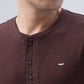 Park Avenue Men Brown Crew Neck Collar T-Shirt