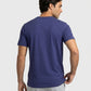 Park Avenue Men Blue Regular Fit Round Neck Collar T-Shirt