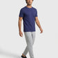 Park Avenue Men Blue Regular Fit Round Neck Collar T-Shirt