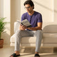 Park Avenue Men Blue Regular Fit Round Neck Collar T-Shirt