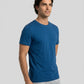 Park Avenue Men Blue Regular Fit Round Neck Collar T-Shirt