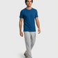 Park Avenue Men Blue Regular Fit Round Neck Collar T-Shirt