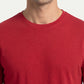 Park Avenue Men Red Regular Fit Round Neck Collar T-Shirt
