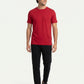 Park Avenue Men Red Regular Fit Round Neck Collar T-Shirt